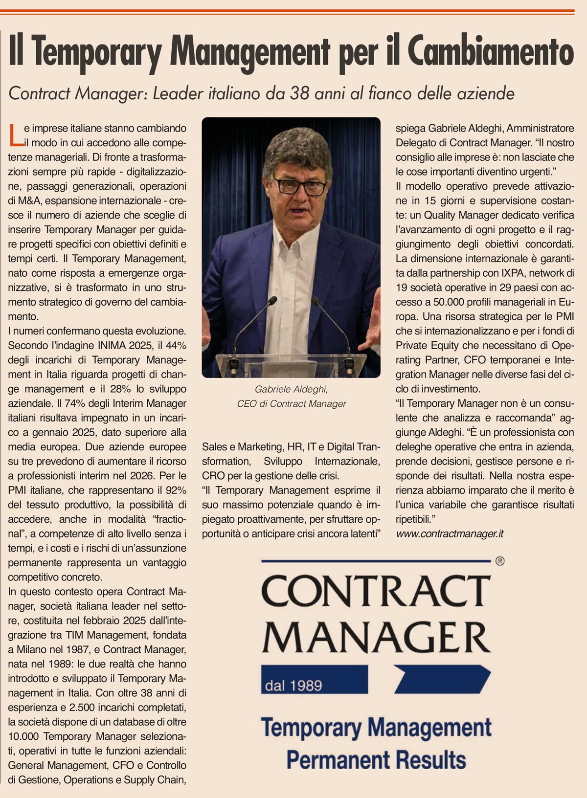 Il Sole 24 Ore – Gabriele Aldeghi Il Sole 24 Ore - Gabriele Aldeghi